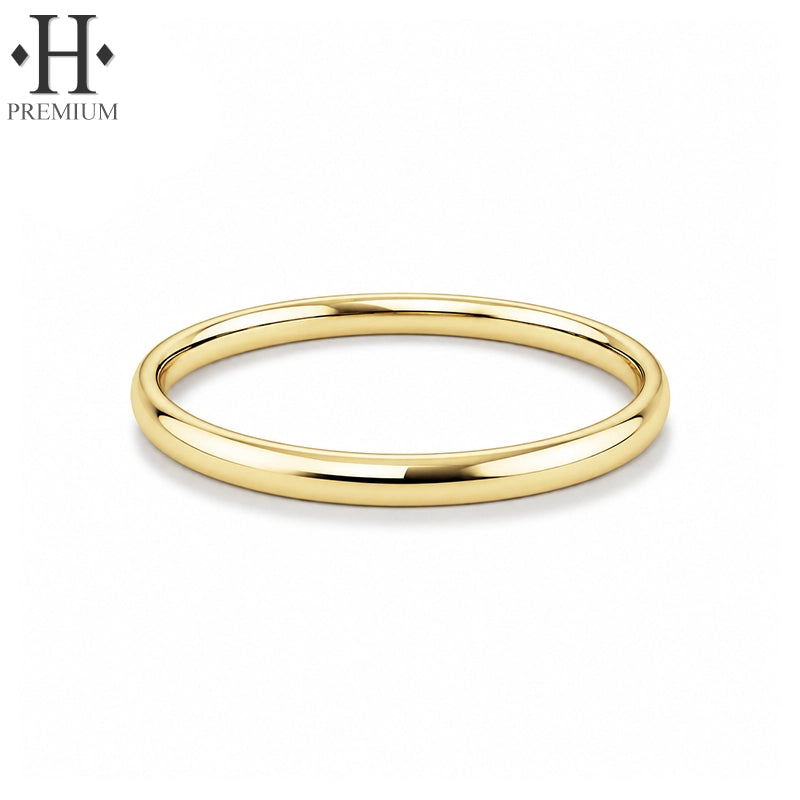 Premium Classic Rounded High Polish Ring 2.0mm