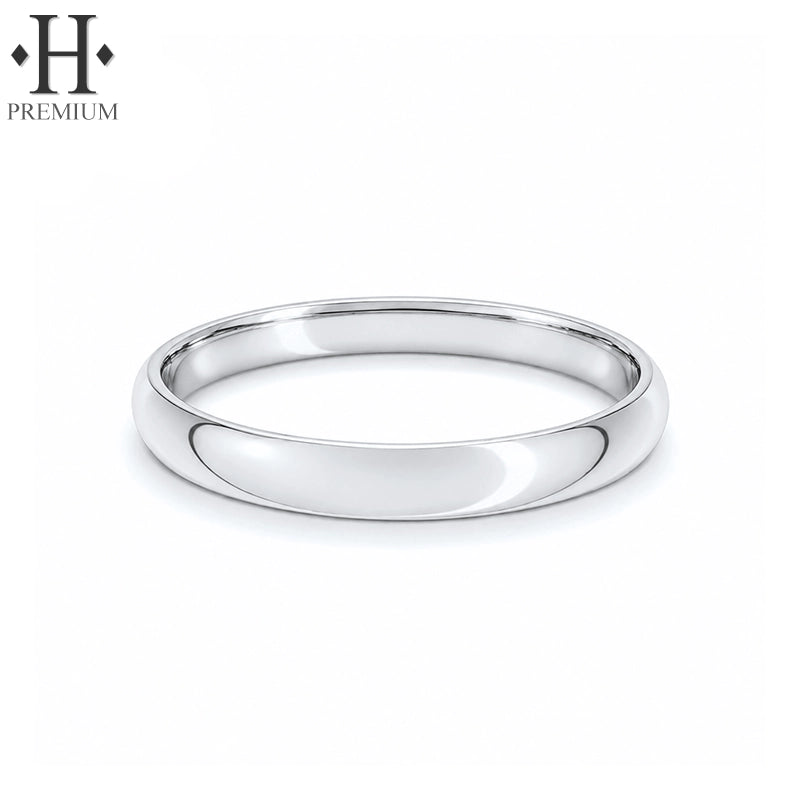 Premium Classic Rounded High Polish Ring 3.0mm