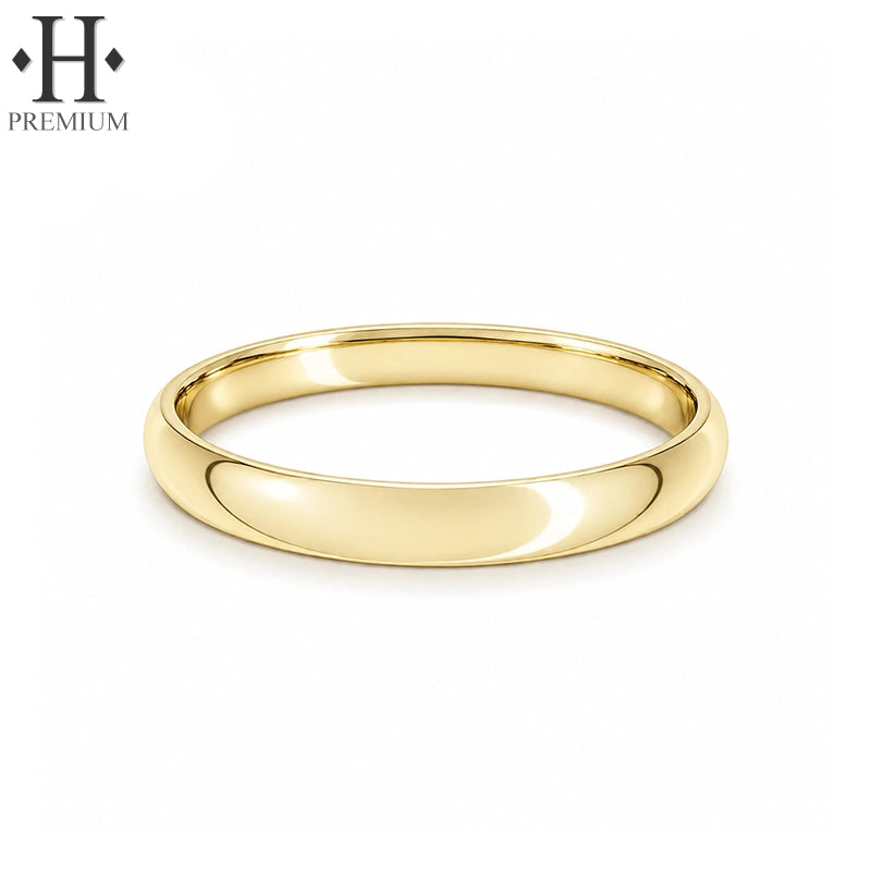 Premium Classic Rounded High Polish Ring 3.0mm