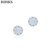 18kt Snowflake Diamond Earrings