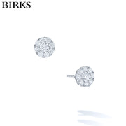 18kt Snowflake Diamond Earrings