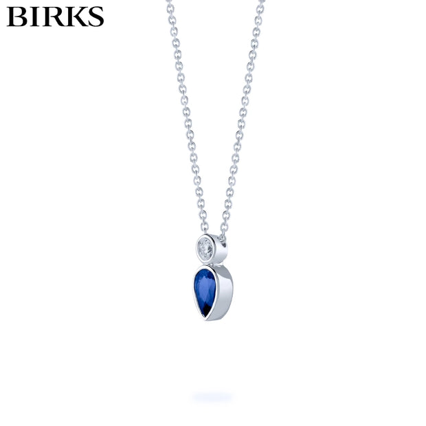 18kt Splash Sapphire & Diamond Necklace