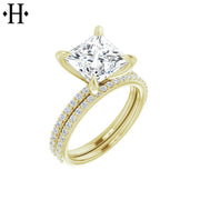 0.75ctr-3.00ctr Princess Cut Diamond Customizable Ring