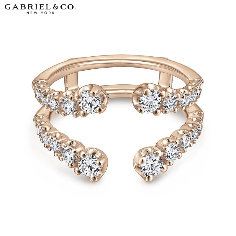 0.85ctw Natural Diamond Ring Jacket 6.0mm