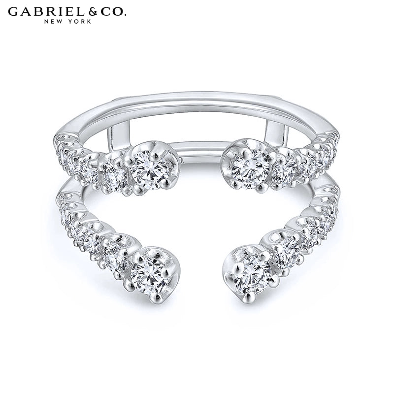 0.85ctw Natural Diamond Ring Jacket 6.0mm