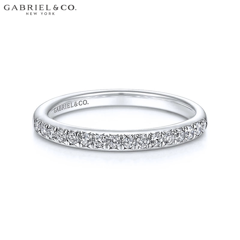 0.25ctw Natural Diamond French Cut Pavé Ring 2.4mm