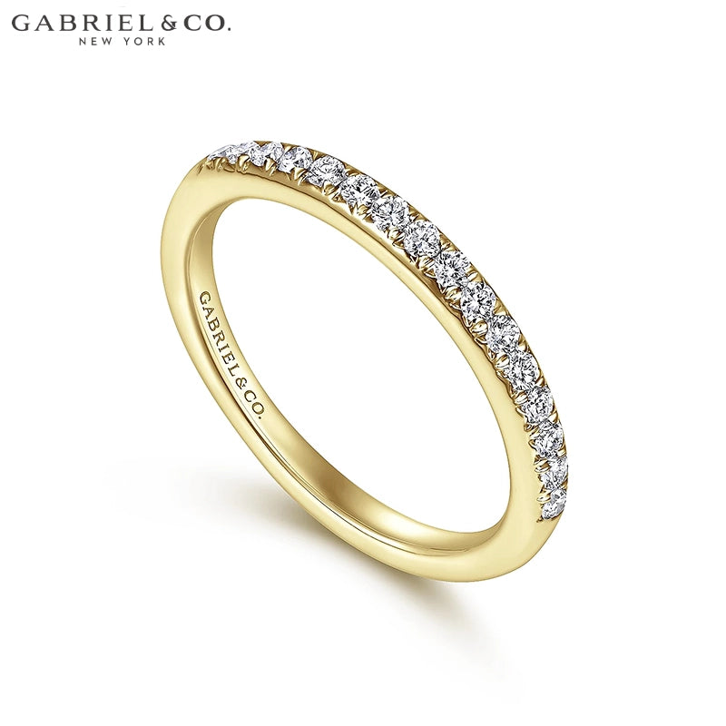 0.25ctw Natural Diamond French Cut Pavé Ring 2.4mm