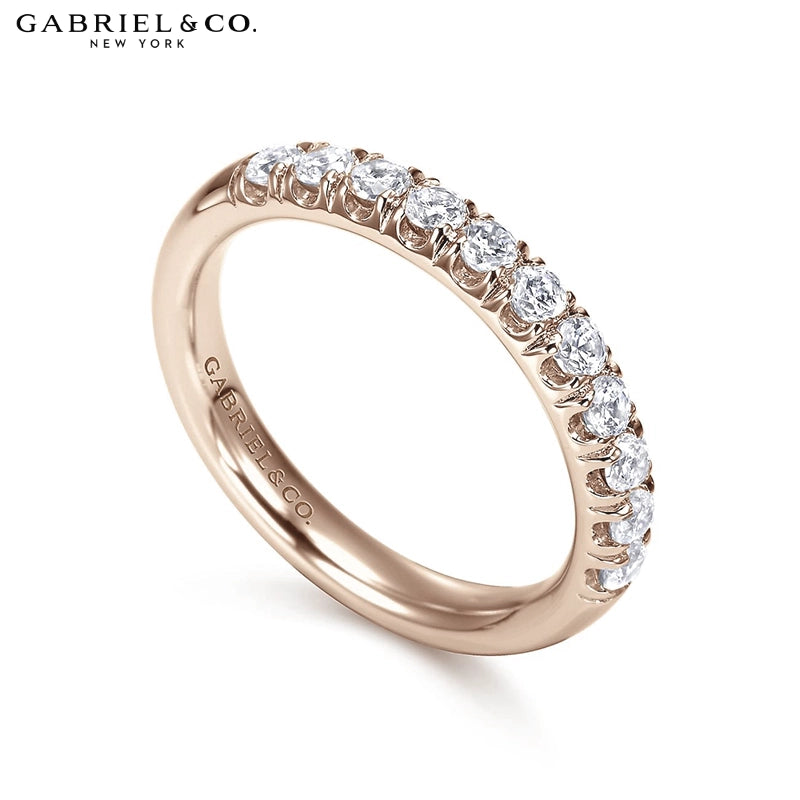 0.50ctw Natural Diamond French U-Pavé Ring 2.9mm