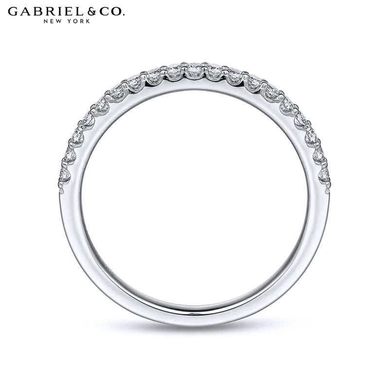 0.25ctw Natural Diamond French U-Pavé Ring 1.7mm