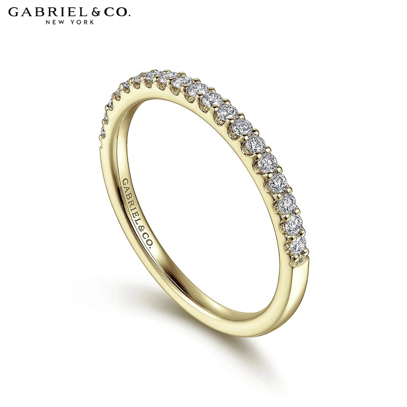 0.25ctw Natural Diamond French U-Pavé Ring 1.7mm