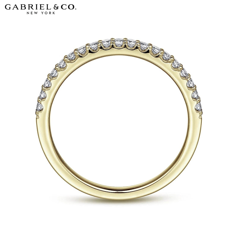 0.25ctw Natural Diamond French U-Pavé Ring 1.7mm
