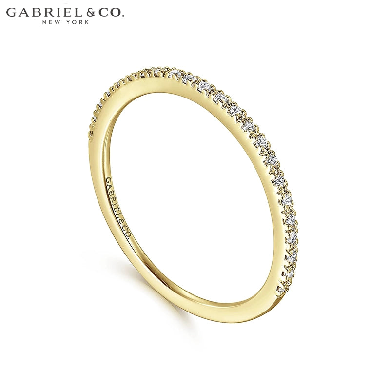 0.10ctw Natural Diamond French Pavé Ring 1.0mm