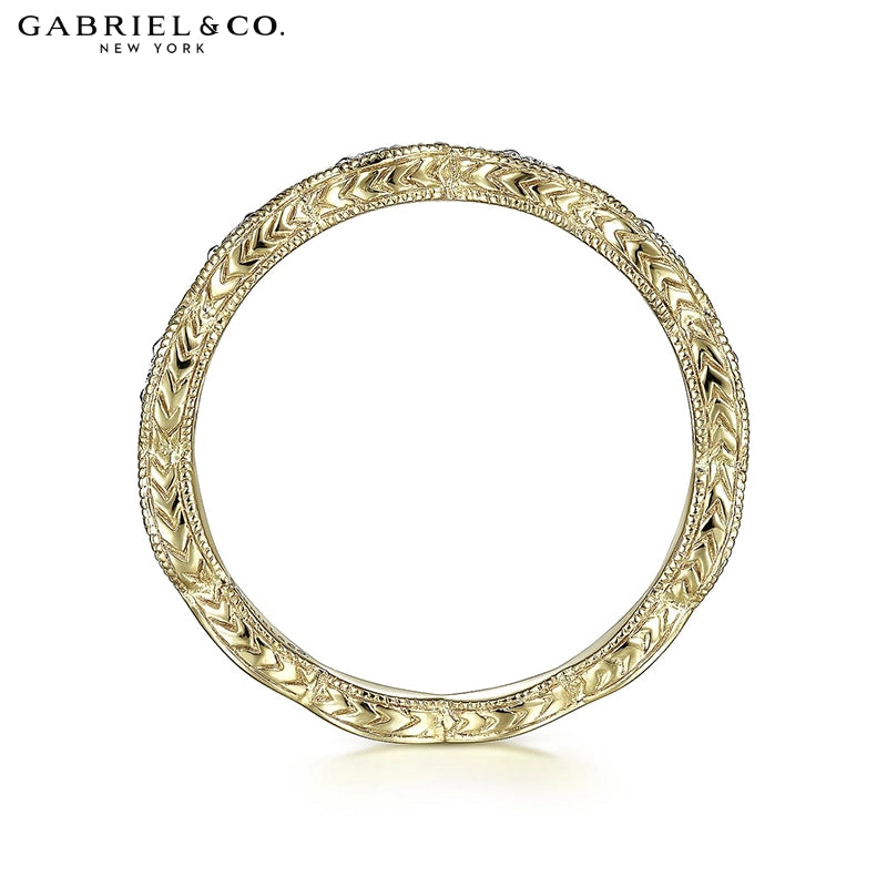 0.11ctw Natural Diamond Vintage Milgrain Ring 2.7mm