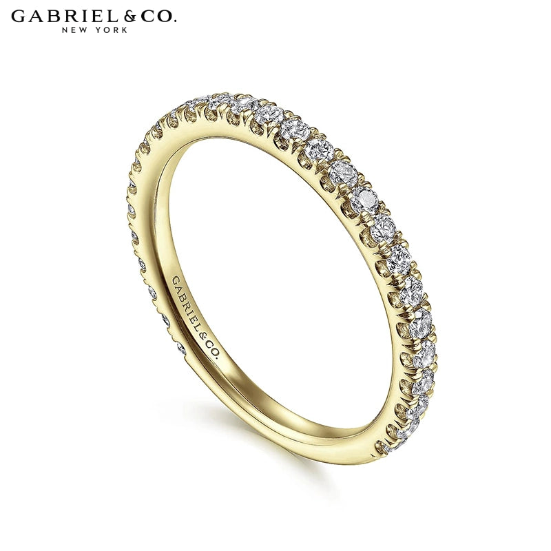 0.40ctw Natural Diamond French U-Pavé Ring 1.9mm