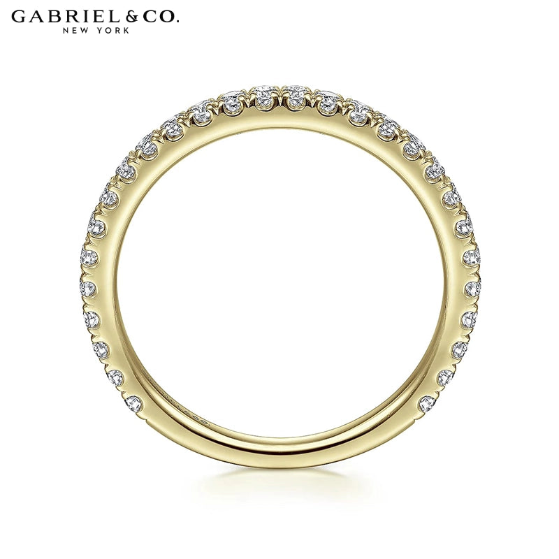 0.40ctw Natural Diamond French U-Pavé Ring 1.9mm