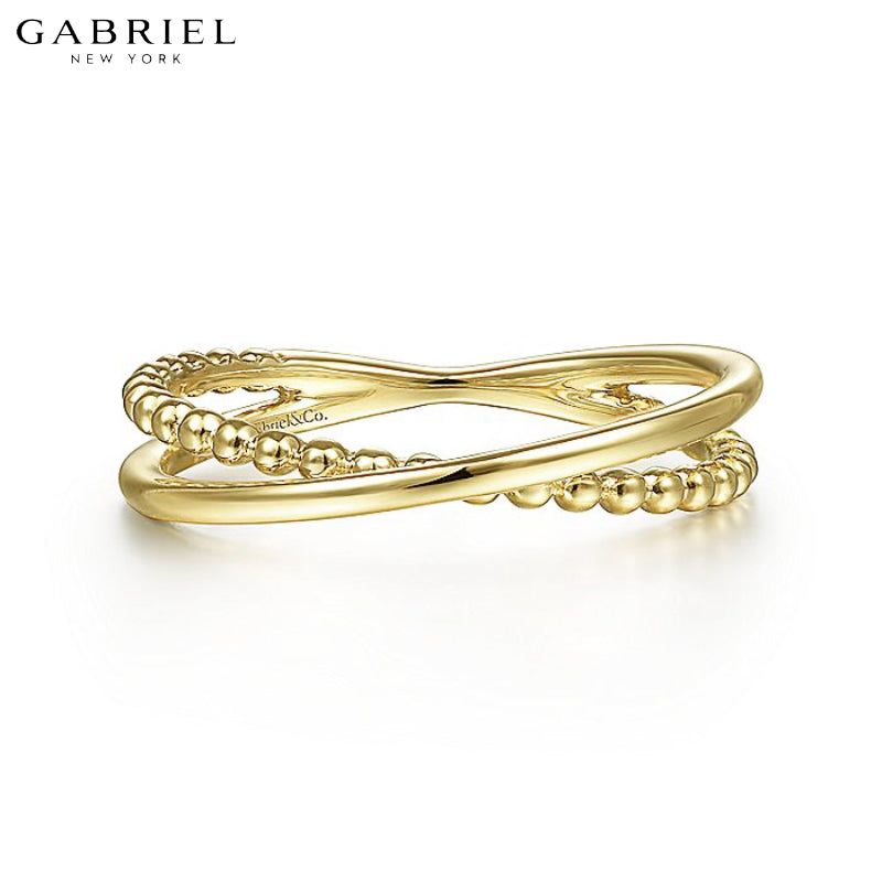 14kt Bujukan Crossover Ring