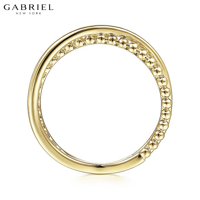 14kt Bujukan Crossover Ring