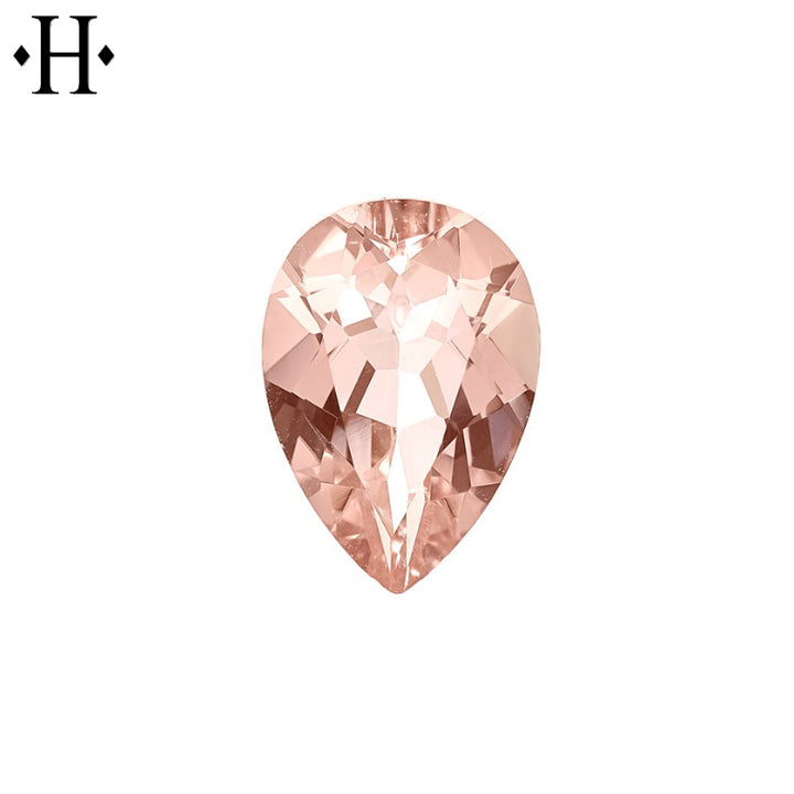 8x5mm Pear Peach Morganite AA Mined