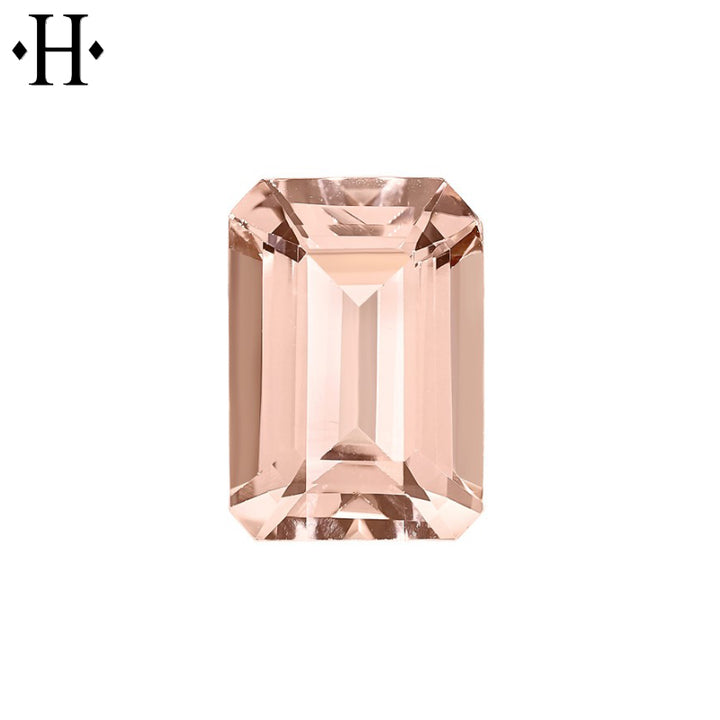 8x6mm Emerald Peach Morganite AA Mined