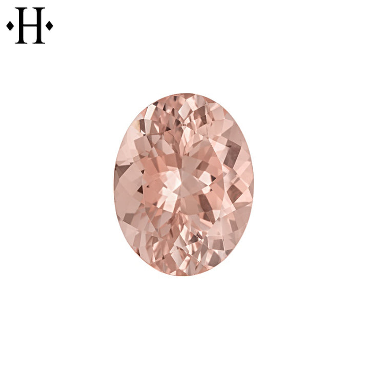 8x6mm Oval Peach Morganite AA Mined