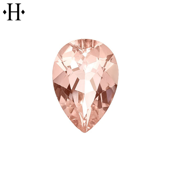 9x6mm Pear Peach Morganite AA Mined