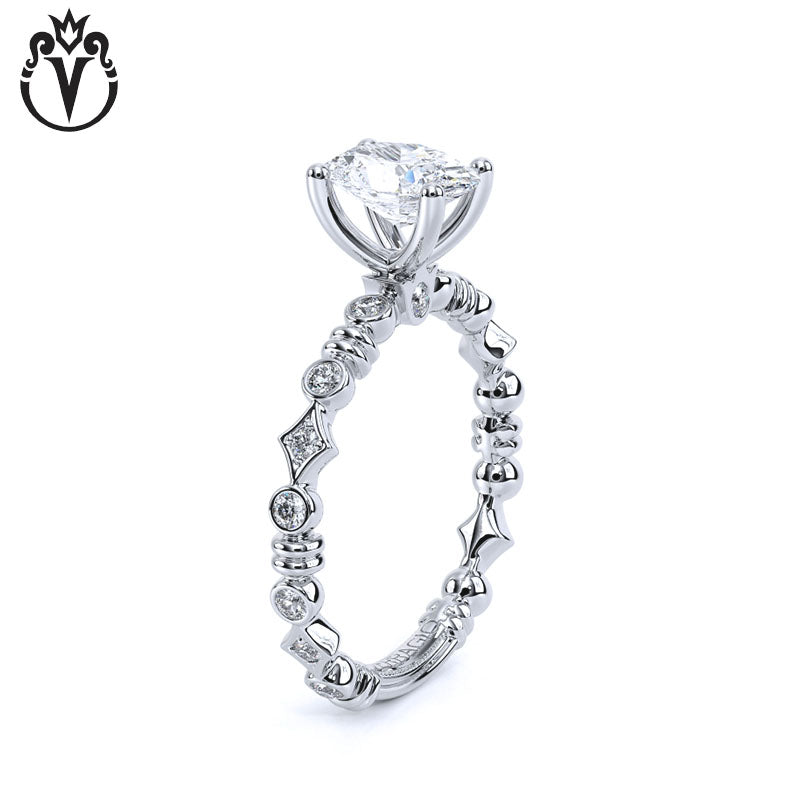 1.00ctr-3.00ctr Oval Cut Lab Grown Diamond Ring
