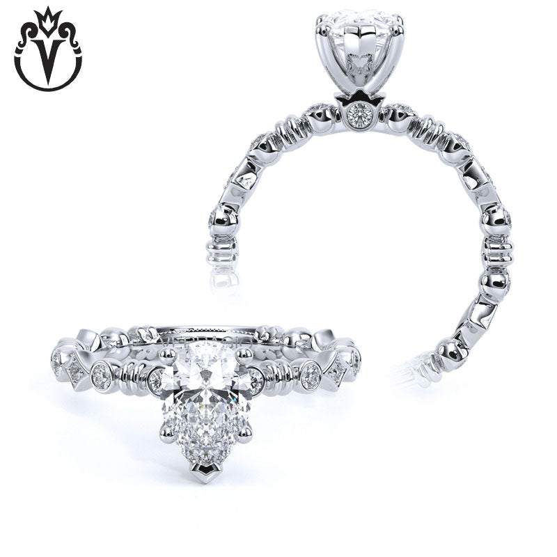 1.00ctr-3.00ctr Pear Cut Lab Grown Diamond Ring