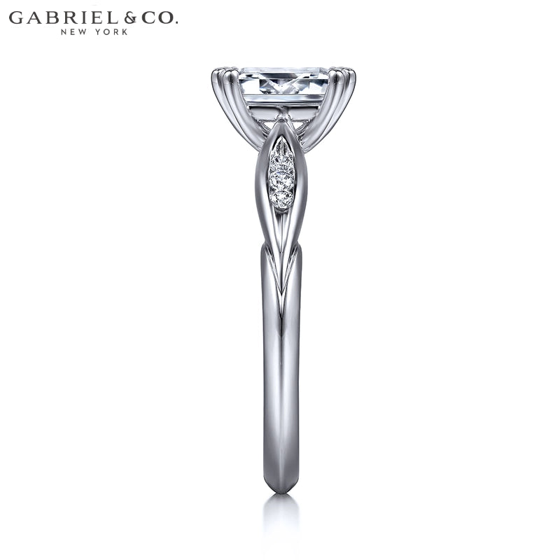1.10ctw Emerald Cut Lab Grown Diamond Ring
