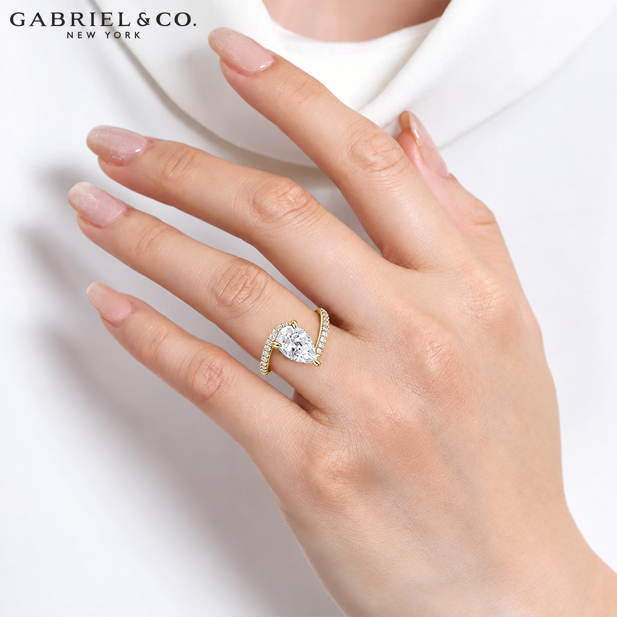 1.81ctw Pear Cut Lab Grown Diamond Ring