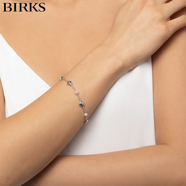 Birks Bee Chic Bold Gold Medium Sterling Silver Link Bracelet 450013524411  | Mappin and Webb