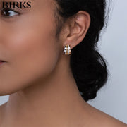 18kt Dare To Dream Diamond Hoop Earrings