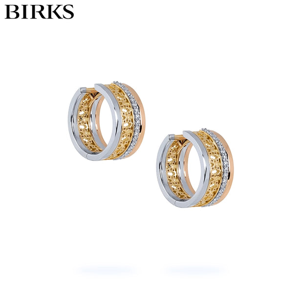 18kt Dare To Dream Diamond Hoop Earrings