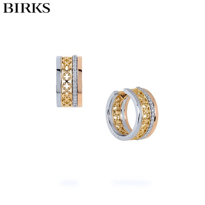 18kt Dare To Dream Diamond Hoop Earrings
