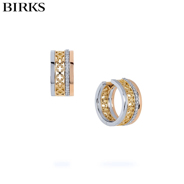 18kt Dare To Dream Diamond Hoop Earrings