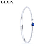 18kt Splash Sapphire & Diamond Bangle