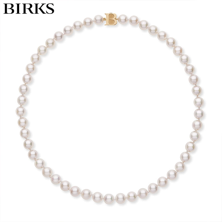 18kt 8mm Akoya Pearl Signature Necklace 18"