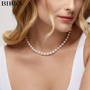 18kt 8mm Cultured Akoya Pearl Signature Necklace 18"