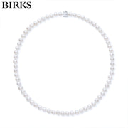 Sterling Silver 6.5mm Pearl Signature Necklace 18"