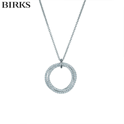 18kt Rosée du Matin Diamond Circles Necklace