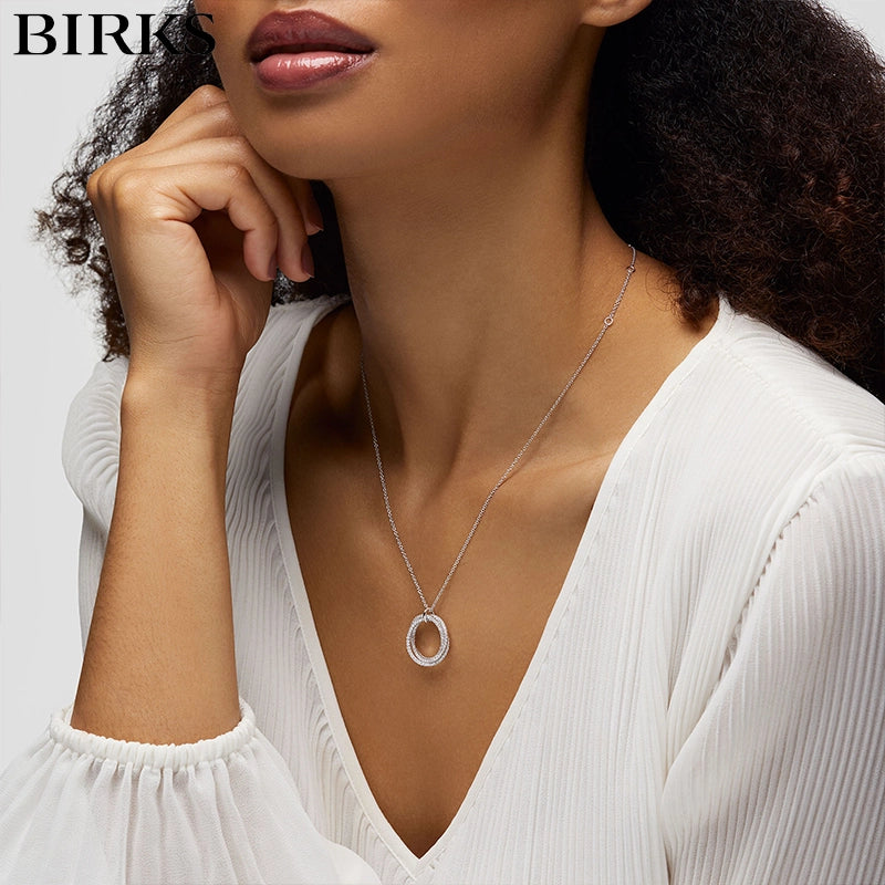 Rosée du Matin Natural Diamond Circles Necklace