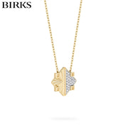 18kt Muse Guilloché Diamond Necklace