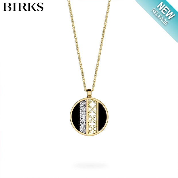 Onyx & Natural Diamond Dare To Dream Necklace Small
