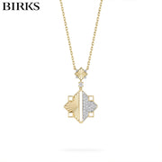 18kt Muse Guilloché Diamond Necklace