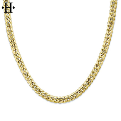 10kt 4.5mm Semi-Solid Miami Cuban Necklace