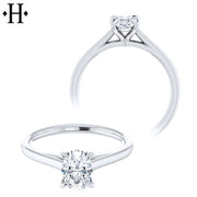 0.73ct Oval Cut Lab Grown Diamond Ring