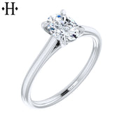 0.73ct Oval Cut Lab Grown Diamond Ring