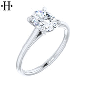 1.10ct Oval Cut Lab Grown Diamond Ring