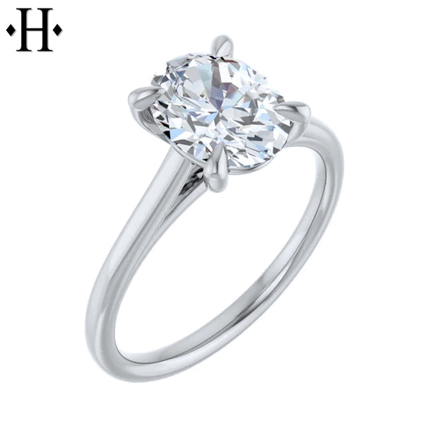 1.50ct Oval Cut Lab Grown Diamond Ring