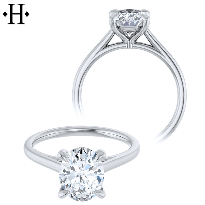 1.50ct Oval Cut Lab Grown Diamond Ring