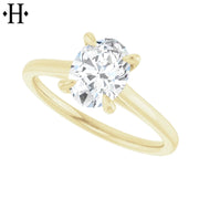 1.08ctw Oval Cut Lab Grown Diamond Ring